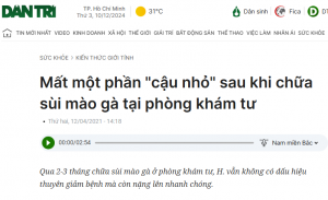 nguy hiểm của sùi mào gà