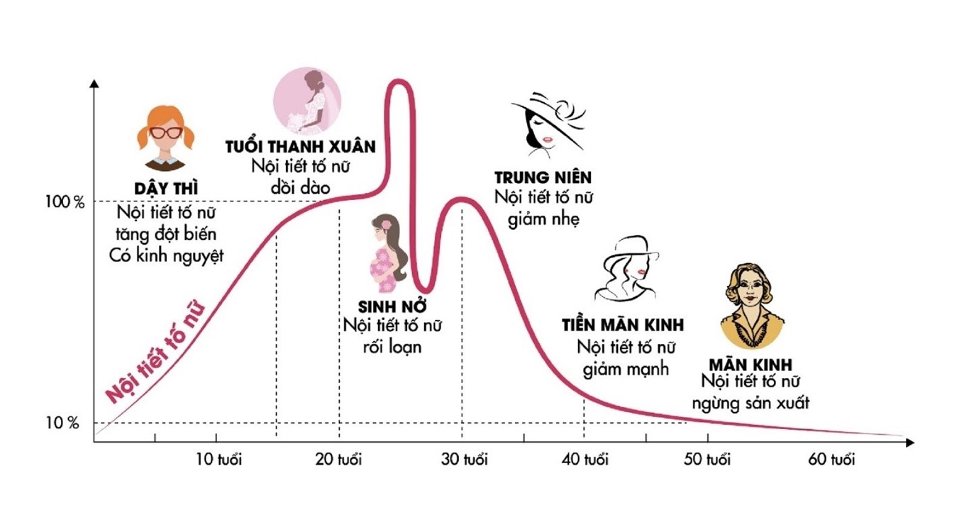 thay đổi nội tiết tố