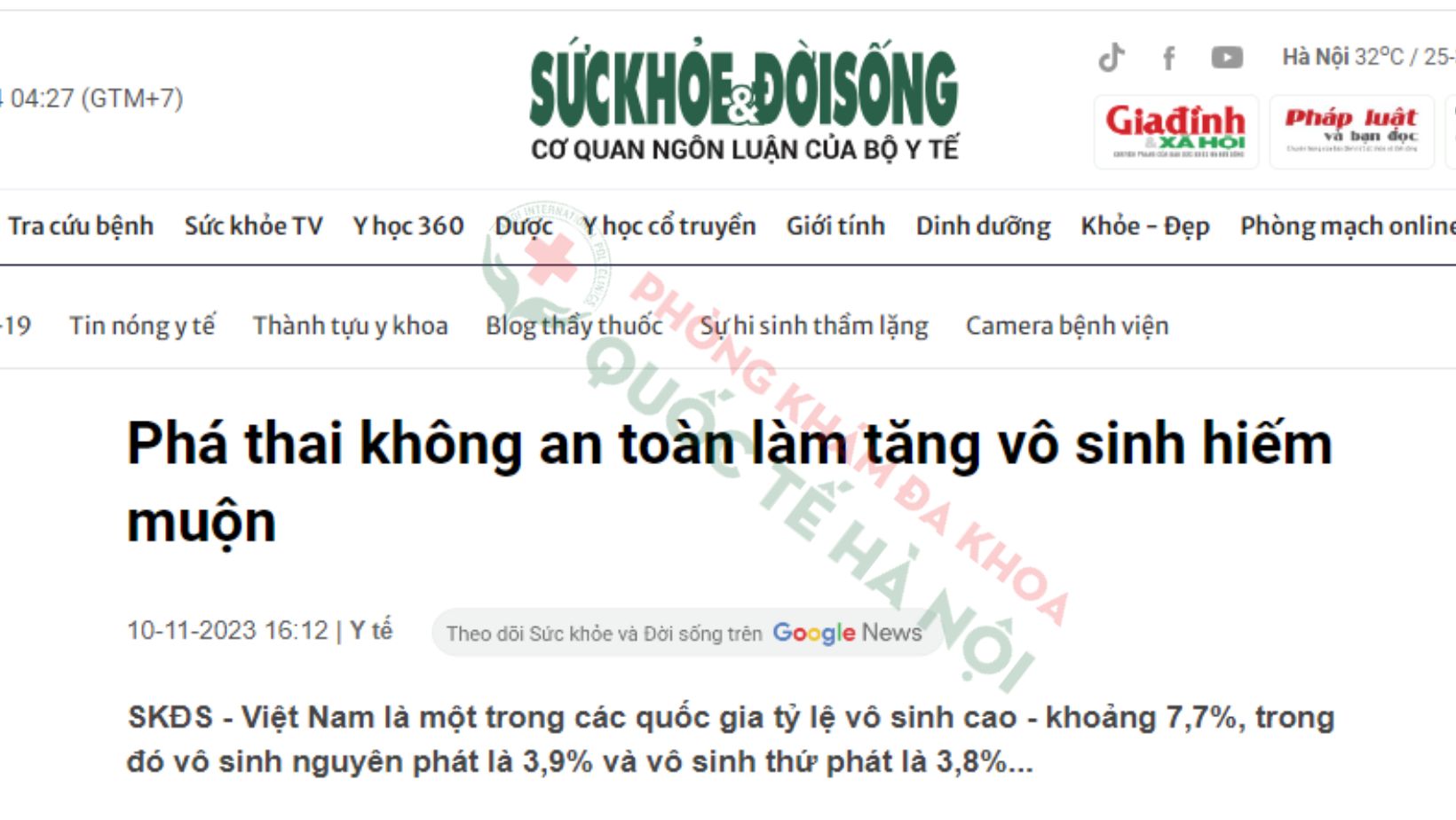 Nhiều hệ lụy khi phá thai tại các cơ sở nhỏ lẻ, kém chất lượng